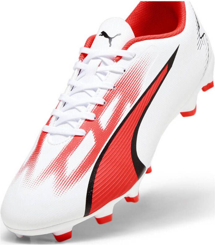 Puma Ultra Play voetbalschoenen wit rood zwart