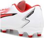 PUMA ULTRA PLAY FG AG Heren Sportschoenen Wit Zwart Roze - Thumbnail 4