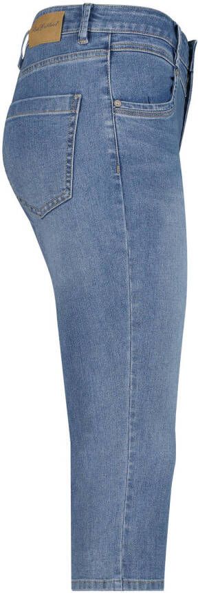 Red Button skinny regular waist broek medium blue denim