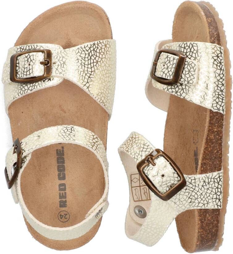 Red Code sandalen champagne