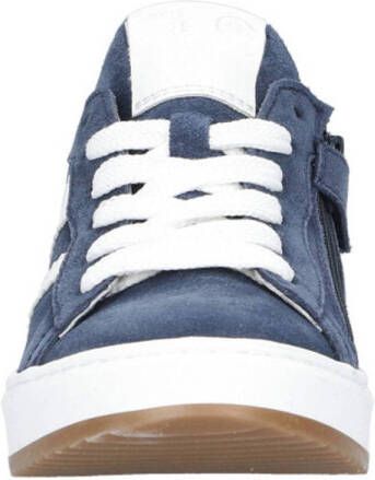 Red Code suède sneakers blauw wit