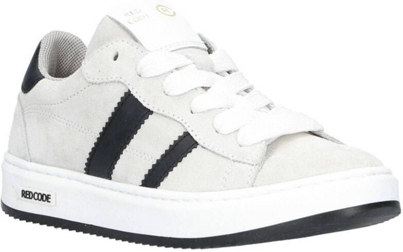 Red Code suède sneakers grijs
