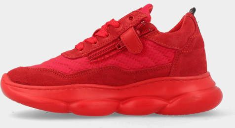 Red Rag 13483 leren chunky sneakers zwart