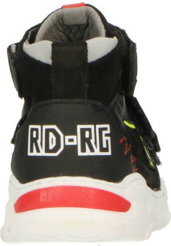 Red Rag 13631 leer sneakers zwart geel rood