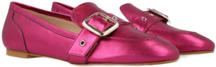 Red Rag 78598 leren loafers fuchsia