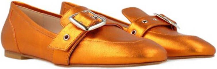 Red Rag 78598 leren loafers oranje