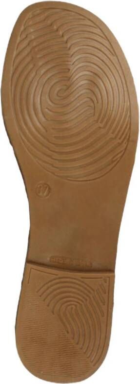 Red Rag leren sandalen goud