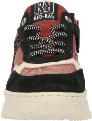 Red Rag leren sneakers roze