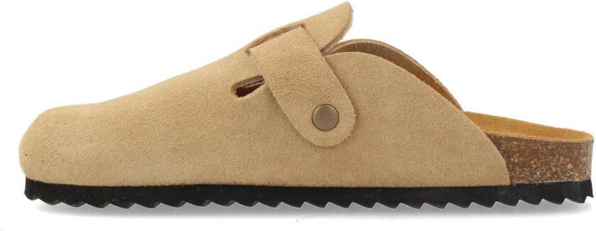 Red Rag suède clogs beige