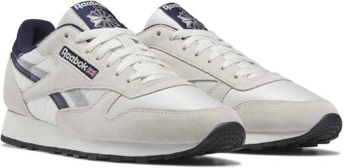 Reebok Classics Classic Leather sneakers beige donkerblauw