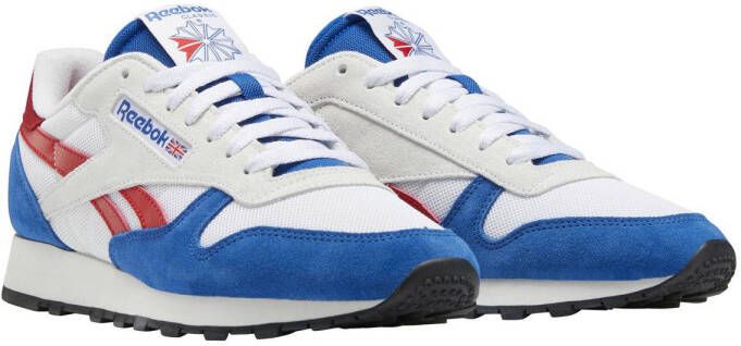 Reebok Classics Classic Leather sneakers blauw wit rood