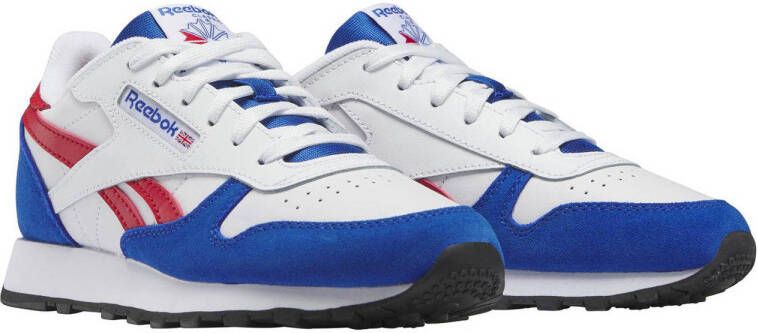 Reebok Classics Classic Leather sneakers kobaltblauw wit rood