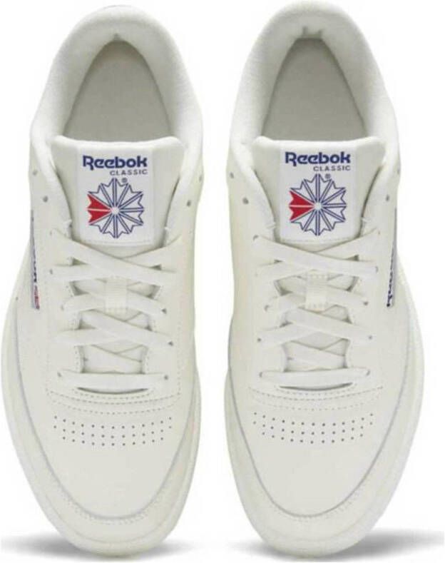 Reebok Classics 85 leren sneakers ecru kobaltblauw