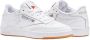 Reebok Club C 85 white light grey gum Wit Leer Lage sneakers Dames - Thumbnail 7