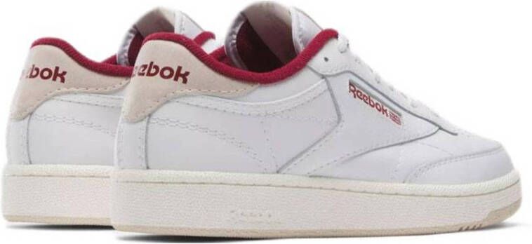 Reebok Classics Club C 85 sneakers wit donkerrood