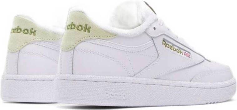 Reebok Classics Club C 85 sneakers wit lichtgeel