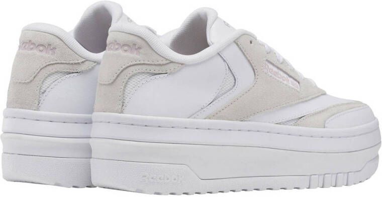 Reebok Classics Club C Extra leren sneakers wit lichtgrijs