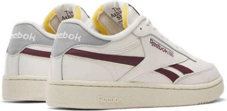 Reebok Classics Club C Revenge sneakers ecru donkerrood