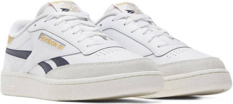 Reebok Classics Club C Revenge sneakers wit donkerblauw mat goud