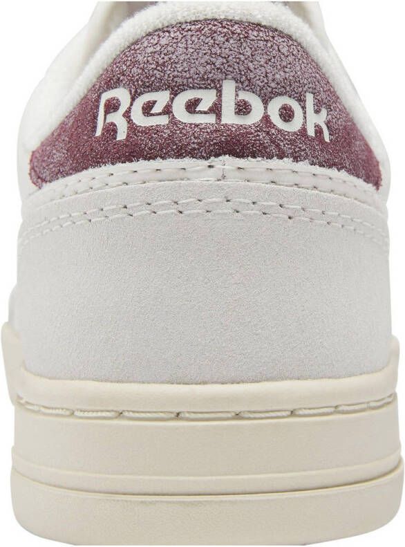 Reebok Classics LT Court sneakers wit donkerrood