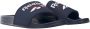 Reebok Training Fulgere Slide badslippers donkerblauw wit rood - Thumbnail 7