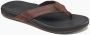 Reef Cushion Phantom Leather Heren Slippers Black Brown - Thumbnail 3