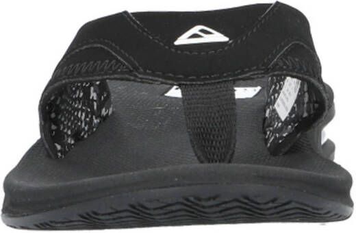 Reef Fanning nubuck teenslippers zwart