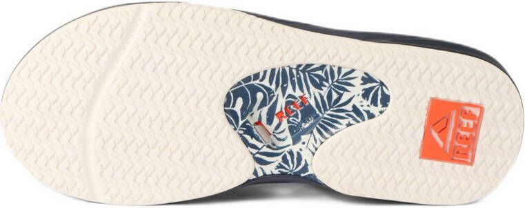 Reef Fanning teenslippers donkerblauw oranje