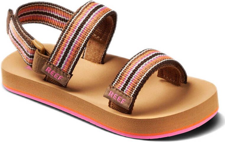 Reef gestreepte sandalen roze bruin