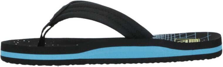 Reef Kids Ahi teenslippers zwart