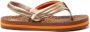 Reef Kids Ahi Wild teenslippers met hielbandje bruin goud Meisjes EVA 28 - Thumbnail 4