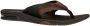 Reef Leather Fanningdark Brown Heren Slippers Donkerbruin - Thumbnail 12