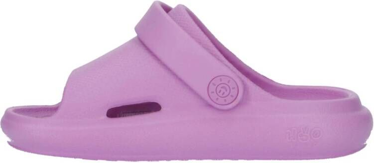 Reef Little Rio Slide slippers met hielbandje lila