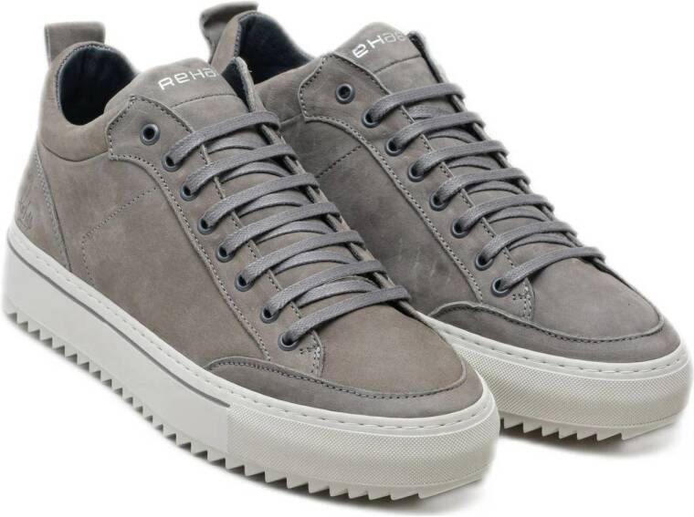 Rehab Craig nubuck sneakers donkergrijs