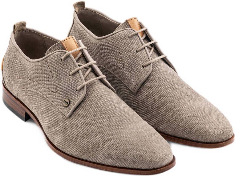 Rehab Greg wall suède veterschoenen zand taupe