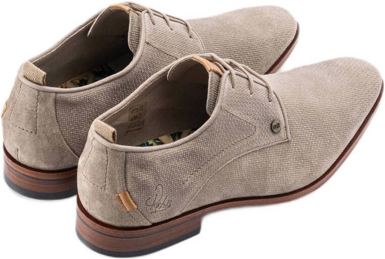 Rehab Greg wall suède veterschoenen zand taupe