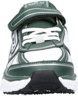 REPLAY Christal jr 1 sneakers wit groen