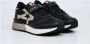 REPLAY Fiber JR Girl 8 sneakers zwart goud - Thumbnail 2