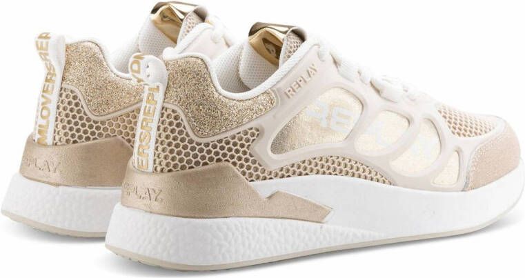 REPLAY Maze JR-1 sneakers beige goud