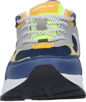 REPLAY Merak Jr sneakers blauw geel