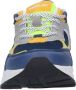 Replay Merak Jr sneakers blauw geel Jongens Imitatieleer Meerkleurig 37 - Thumbnail 4