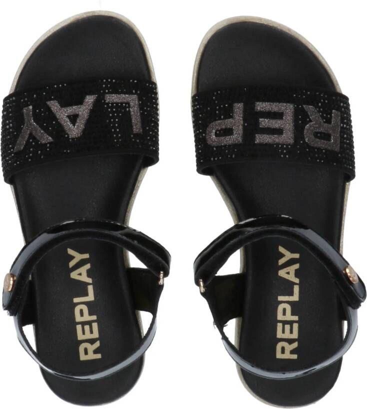 REPLAY sandalen zwart