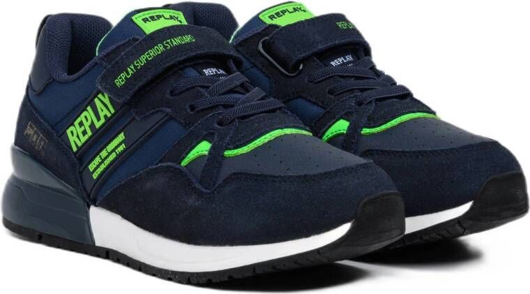 REPLAY Shoot JR 13 sneakers donkerblauw