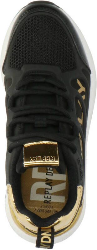 REPLAY sneaker zwart goud