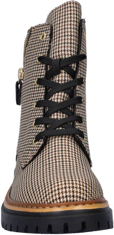 Rieker gevoerde veterboots beige multi