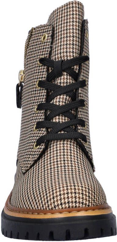Rieker gevoerde veterboots beige multi