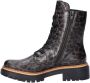 Rieker gevoerde veterboots met panterprint bruin - Thumbnail 2