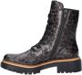 Rieker gevoerde veterboots met panterprint bruin - Thumbnail 2