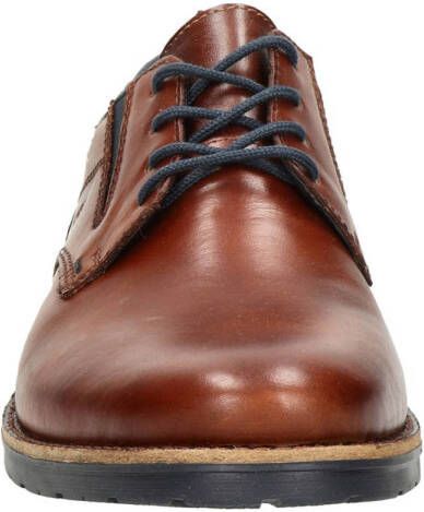 Rieker leren veterschoenen cognac