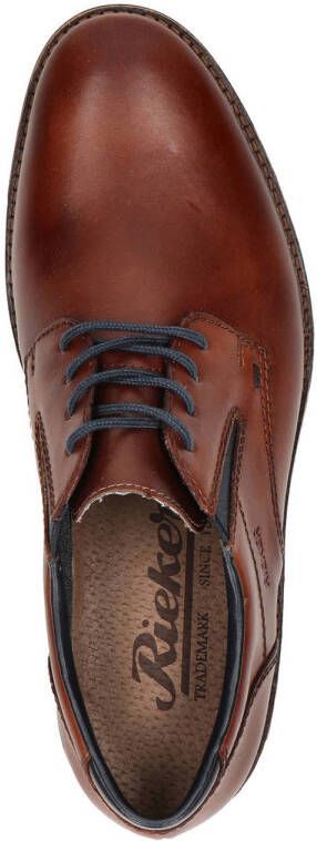 Rieker leren veterschoenen cognac